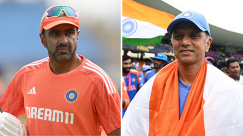 Ravichandran Ashwin and Rahul Dravid