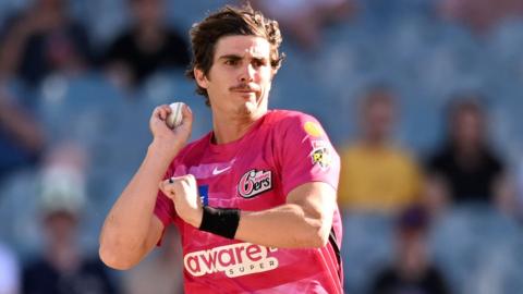 Sean Abbott in action for Sydney Sixers