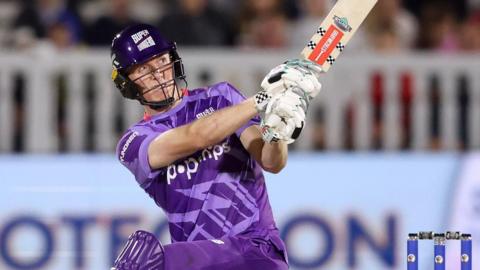 Northern Superchargers batter Zak Crawley plays a shot