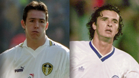 Matty Jones and Gary Speed at Leeds United