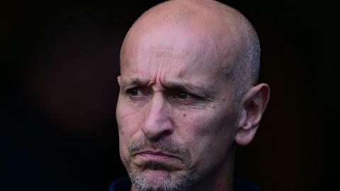 Newcastle Red Bulls Alan Dickens looks on as his side lose again to remain bottom of the Gallagher Prem