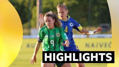 Northern Ireland captain Simone Magill in action against Bosnia-Herzegovina