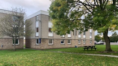 Affected blocks at the University Hospital of North Tees