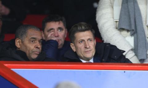Co-owner Steve Parish (right) watching his team play at Selhurst Park