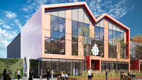 Artist impression of new police station