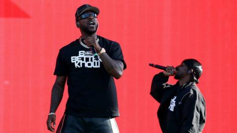 Skepta of Boy Better Know performs during day two of Wireless Festival 2025 at Finsbury Park on July 12, 2025 in London, England. Drake is headlining an unprecedented all three nights of Wireless Festival.