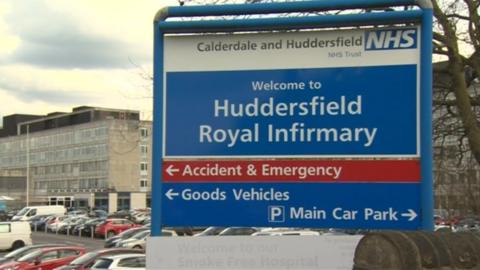Huddersfield Royal Infirmary sign