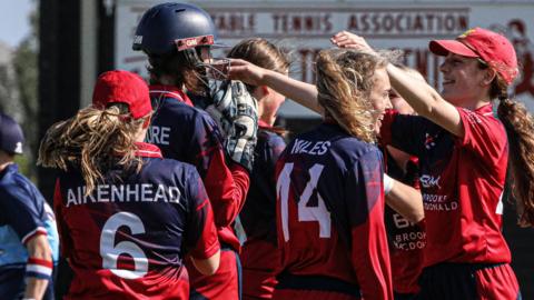 Jersey celebrate a wicket