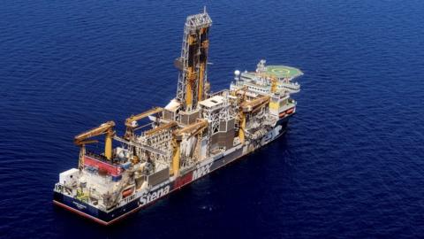 Ship begins drilling at the Karish gas field (09/05/22)