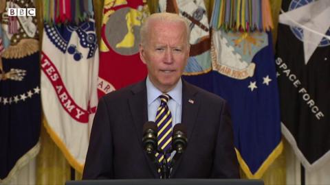 Biden at press conference.