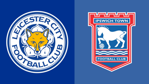 Ipswich Town and Leicester City club badges