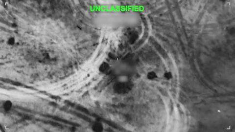 Still from Centcom strike footage