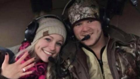 The couple were killed in a helicopter crash after departing their own wedding