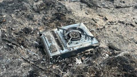 A camp stove found at the Ladybower Reservoir fire