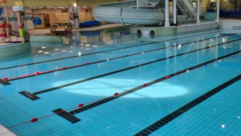 Tenterden Leisure Centre's empty swimming pool