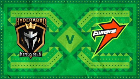 Hyderabad Kingsmen v Rawalpindiz badge graphic