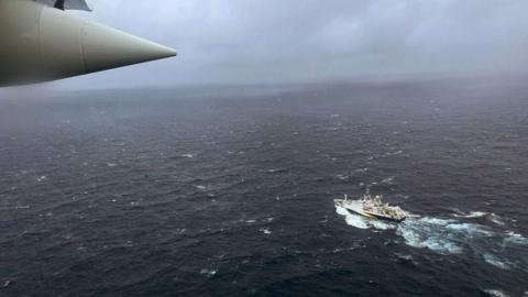 Aircraft over the North Atlantic