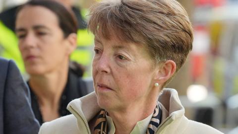 Vennells arrives at the inquiry on 24 May, head and shoulders shot