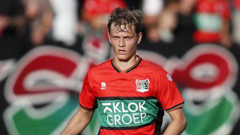 Mathias Ross in action for NEC Nijmegen.