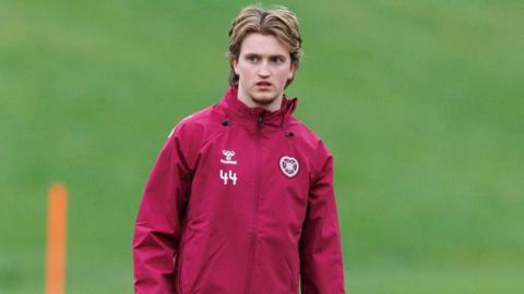 Hearts midfielder Dom Plank