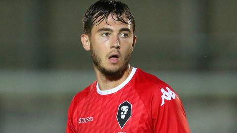 Dan Jones in action for Salford City