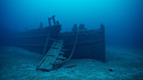 Bow of shipwreck