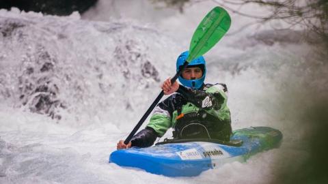 Rok Rozman in kayak