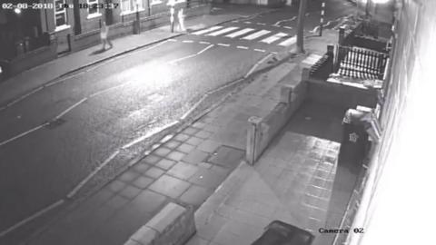 CCTV from Leicester hit-and-run