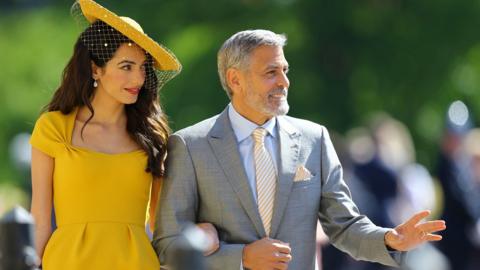 George Clooney and his wife Amal Clooney