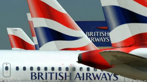 British Airways aeroplanes