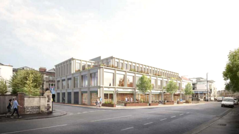 An artist's impression of how the new development in Bristol's Clifton Village could look