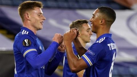 Leicester City celebrate a goal