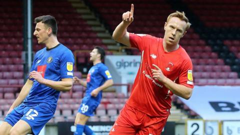 Danny Johnson scores for Leyton Orient