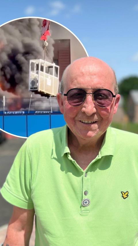 Crane driver Glen Edwards