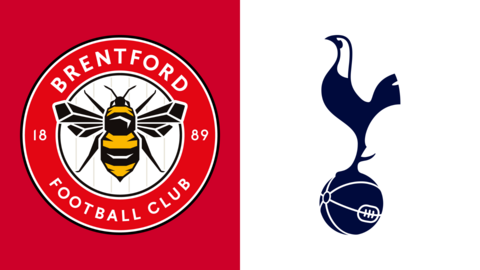 Brentford and Tottenham Hotspur club badges