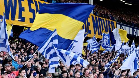 Everton supporters at Goodison Park