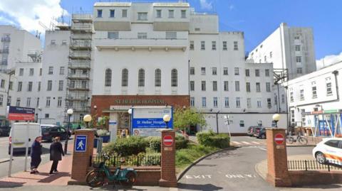 A general view of the exterior of St Helier Hospital