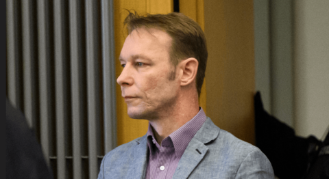 Christian Brückner stands in court in Germany in February 2024