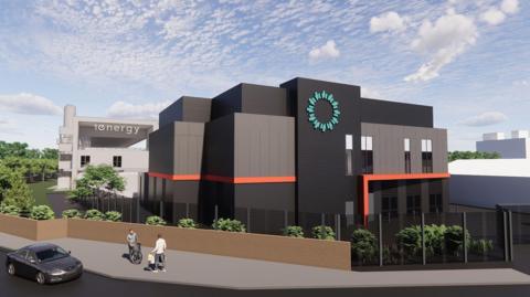 CGI of a building 