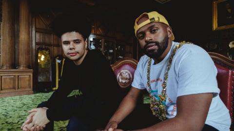 Hip-hop artist Otis Mensah with Sheffield's Lord Mayor Magid Magid