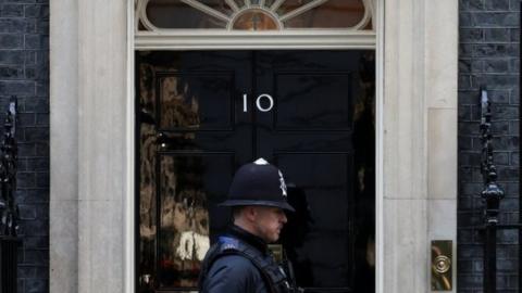 Police in Downing St