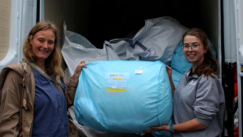 The recycled bedding has been distributed to new owners who have signed up to the scheme