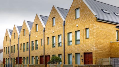 A row of new-build houses