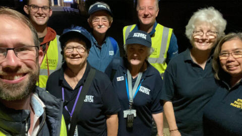 PCC Matthew Barber with a group of Street Pastors