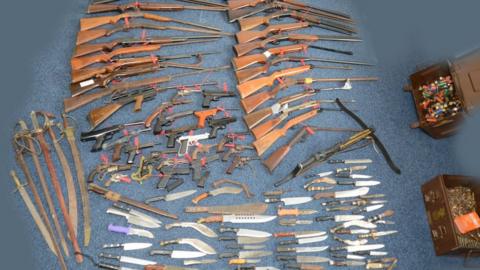 Weapons handed in during amnesty