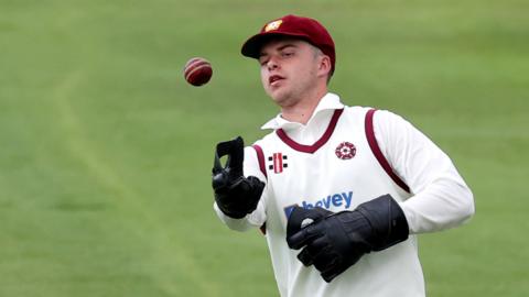 Northants' Harry Gouldstone impressed with both gloves and bat