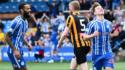 Kilmarnock players celebrating