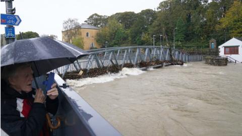 Flood defences in Cockermouth