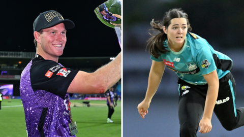 A split picture of Mitchell Owen and Lucy Hamilton