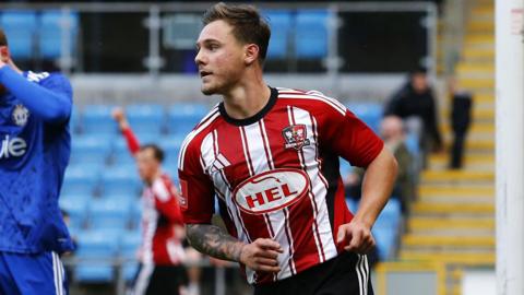 Jayden Wareham celebrates